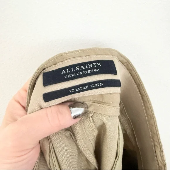 AllSaints Petra High-Rise Wide-Leg Trouser